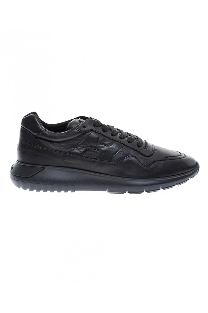 Hogan - I-Cube - Baskets en cuir nappa semelle à mémoire de forme 6 noir