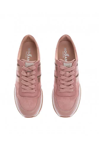 Midi 222 - Nappa and metallic calf leather sneakers 35