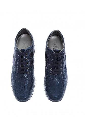 Tennis Hogan "Interactive" bleu marine H paillettes pour femme