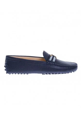 T Piatta - Calf leather moccasins with two-toned penny strap