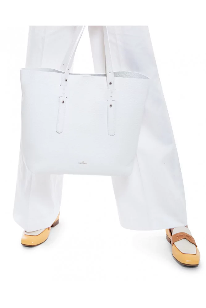 Mara Bini - Mocassins en cuir naturel avec mors recouvert 37 1/2 cognac
