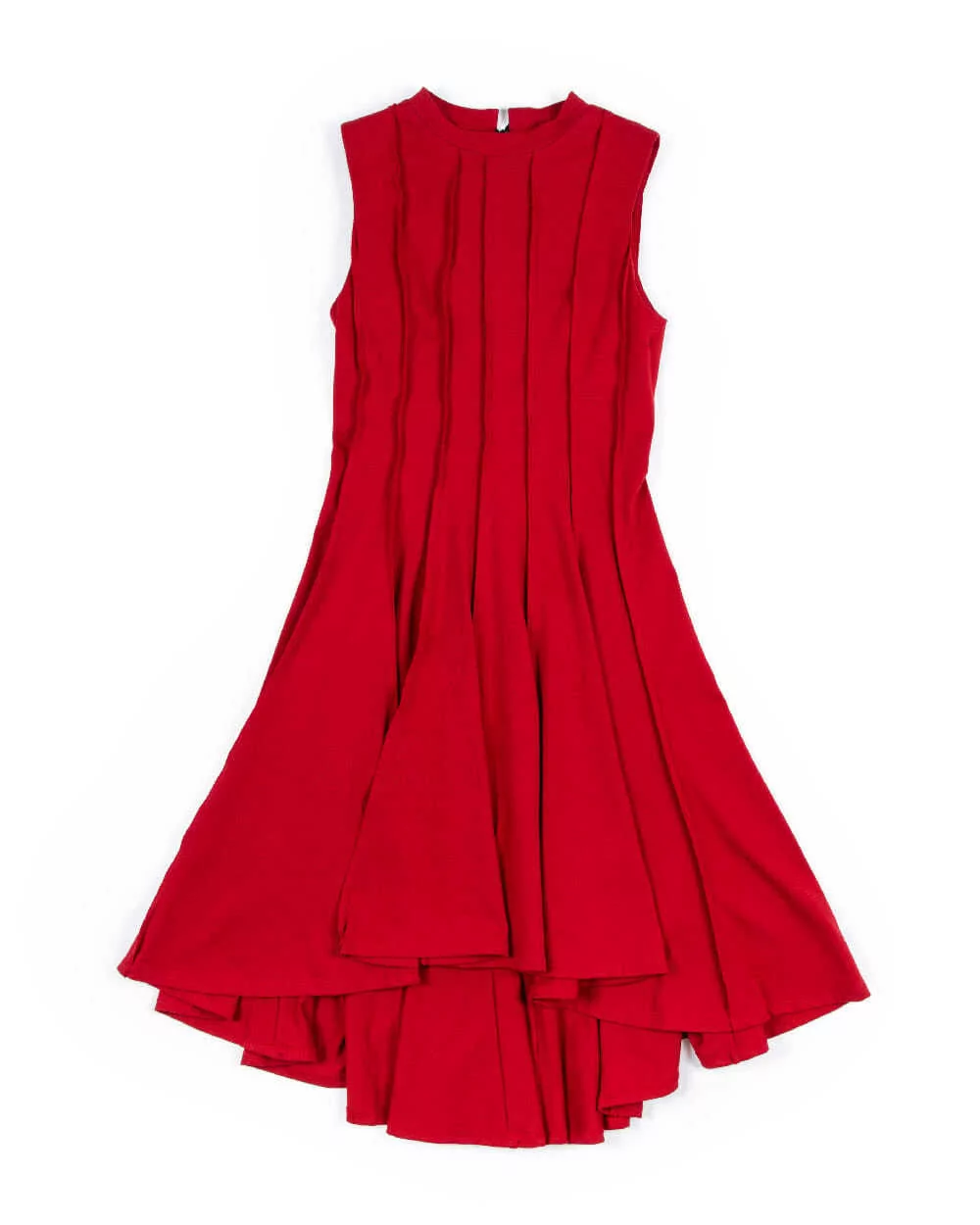 Robe en coton sans manches avec pli