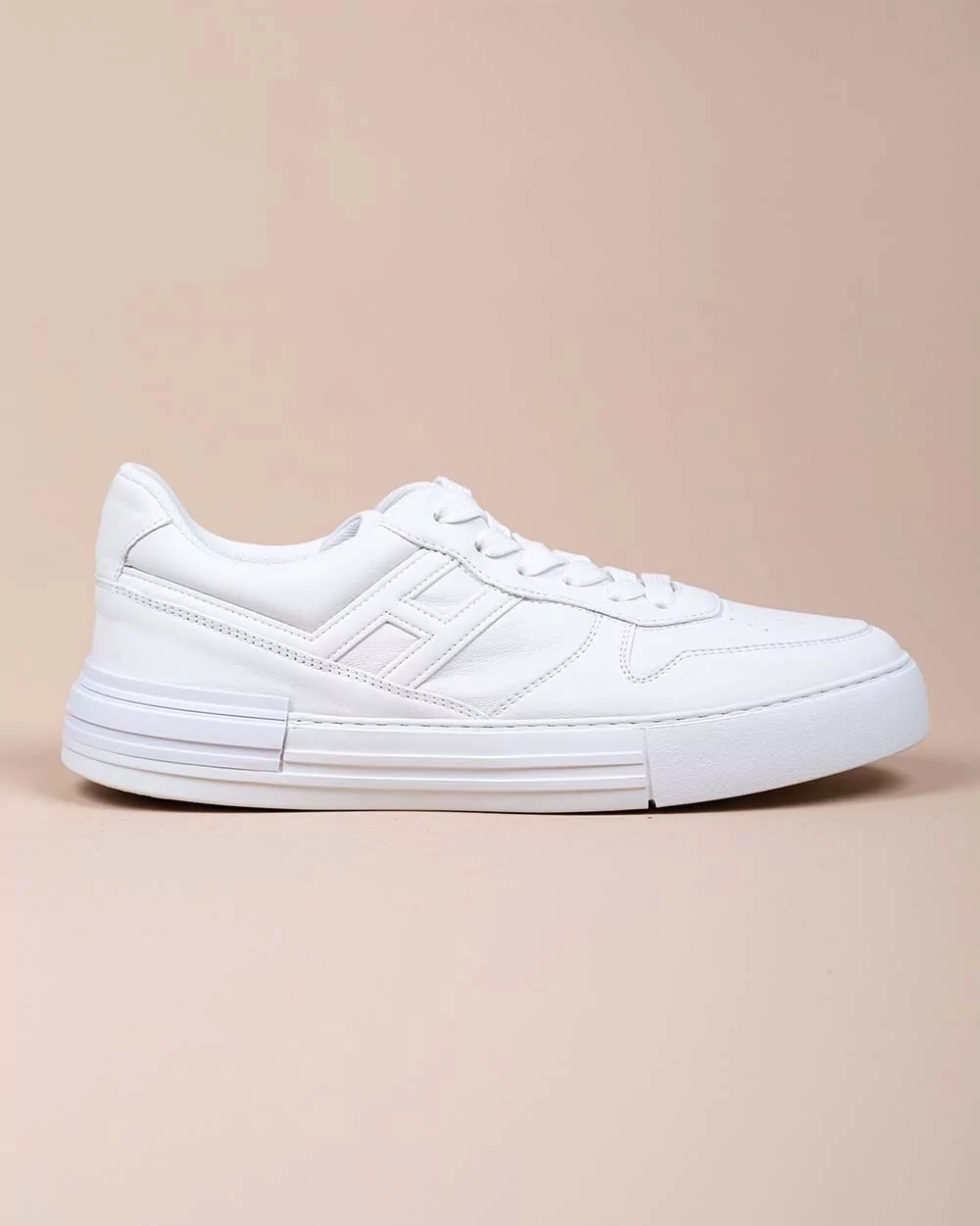 Rebel - Baskets en cuir nappa avec surpiqûres 30