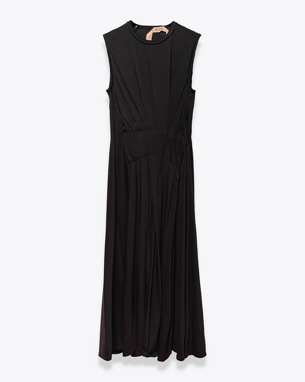 Robe drapée en jersey coton