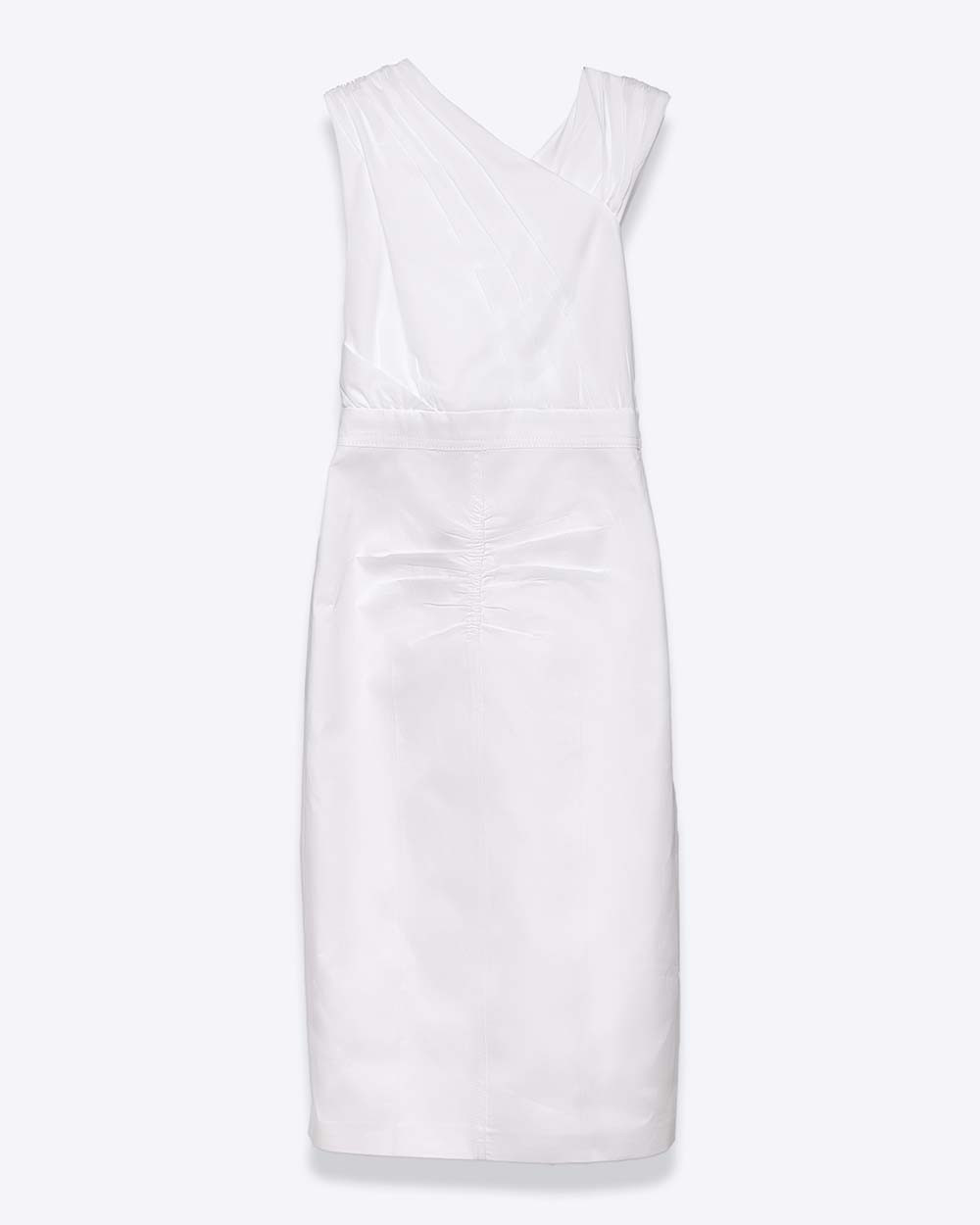Robe en popeline coton avec bretelles croisées