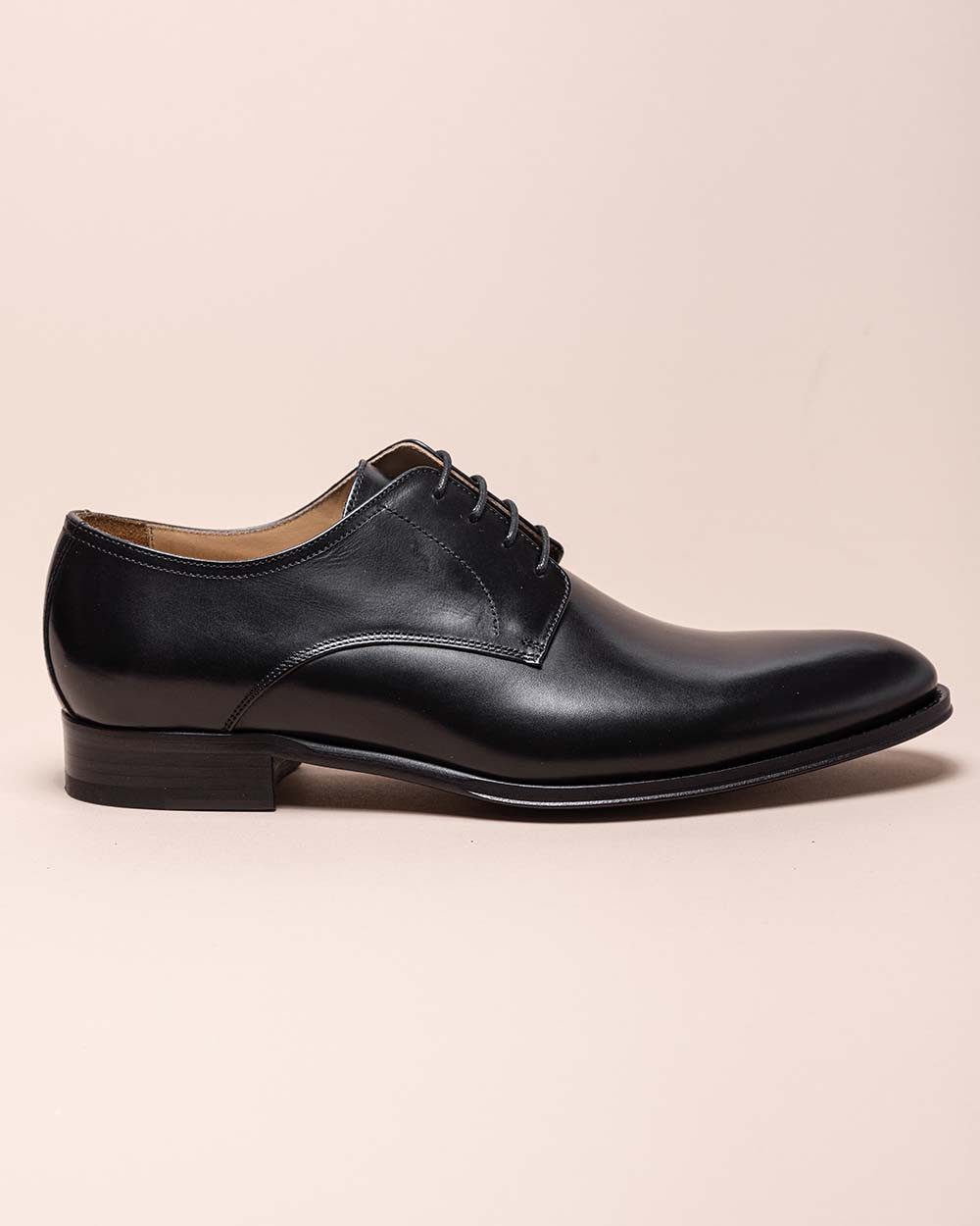Derby en cuir naturel