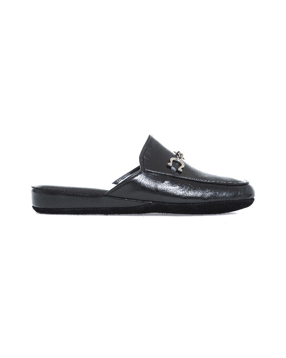 Jean-Paul - Mules d'intérieur en cuir avec mors