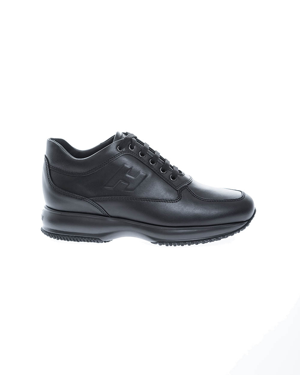 Interactive - Baskets en cuir H en relief