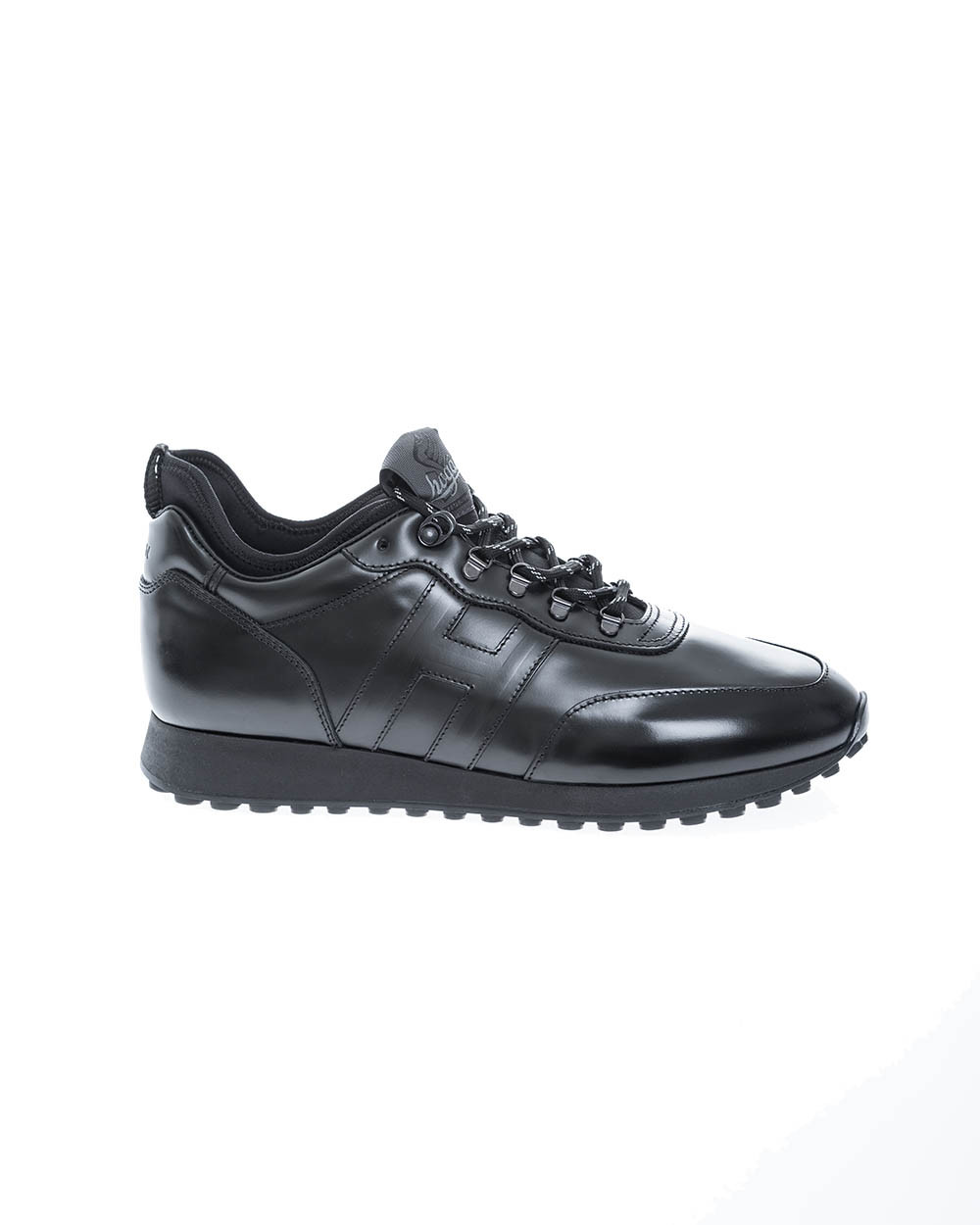 Running H383 - Baskets cuir et scuba façon trekking