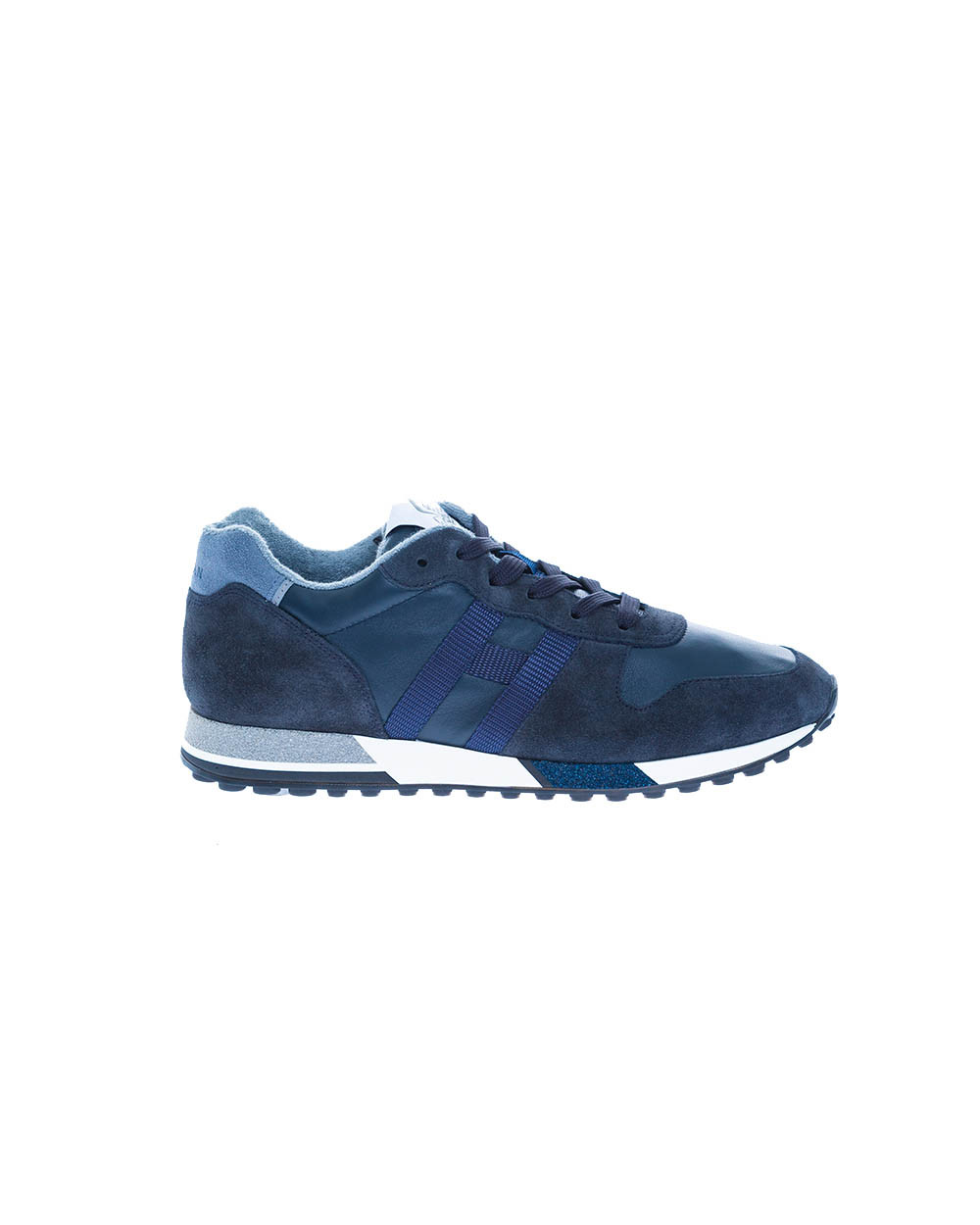 Running H383 - Sneakers en cuir naturel doublé éponge
