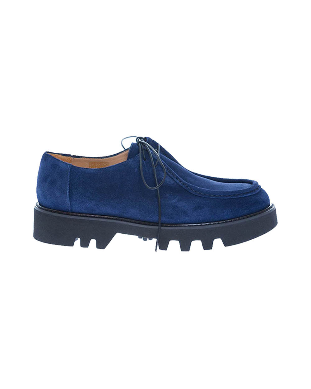 Derbys en cuir au naturel laçage 2 trous