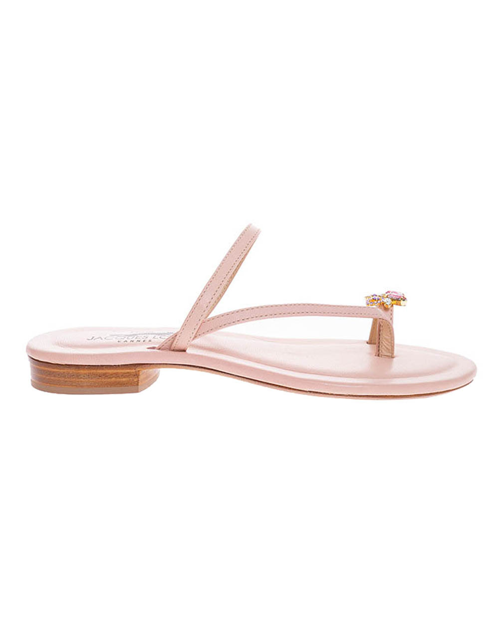 Mules en cuir avec papillon en strass 15