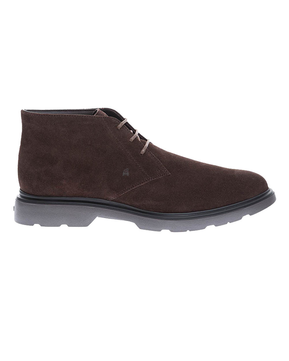 Route - Derby-boot en croûte de cuir avec lacets