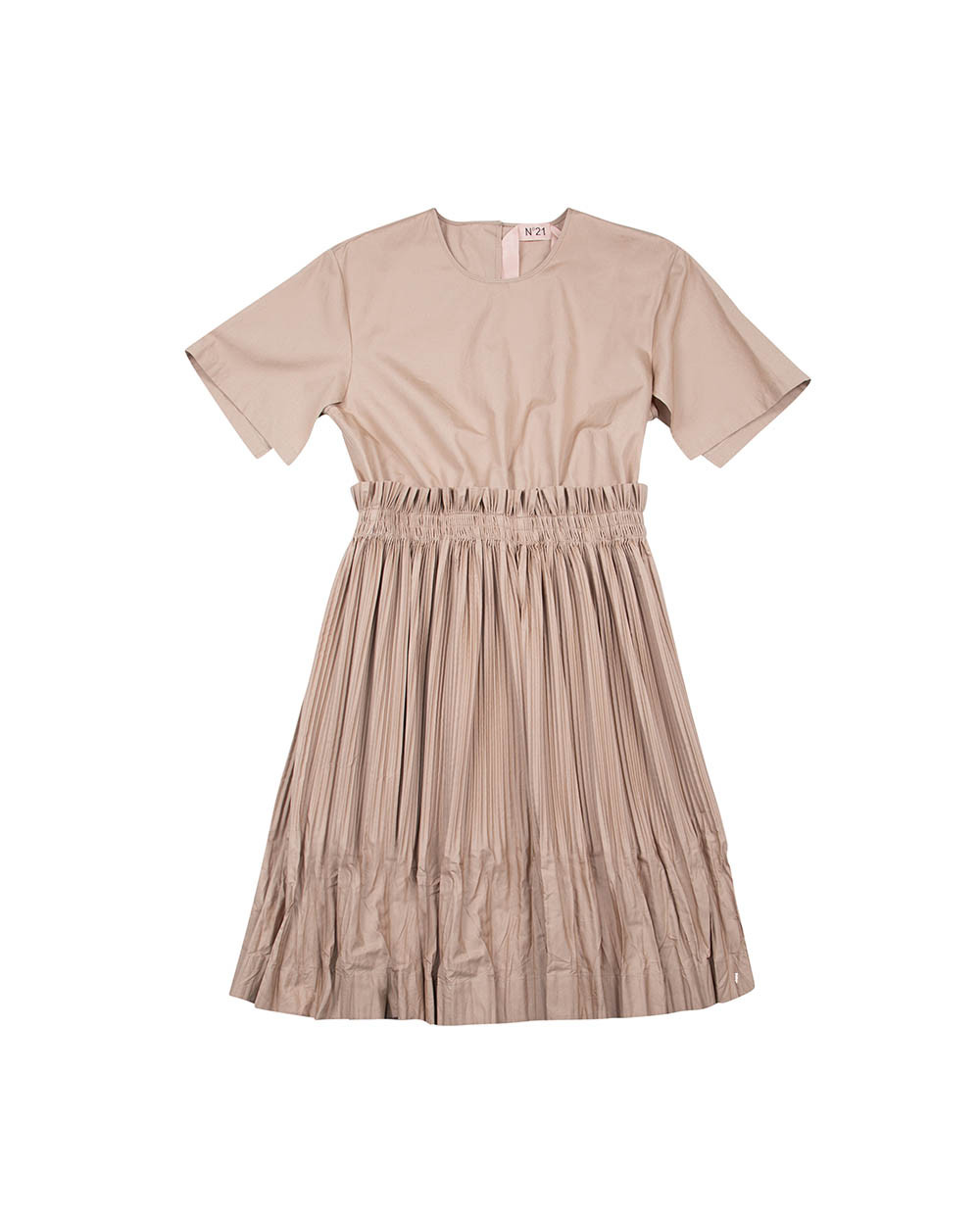 Robe manches courtes en popeline de coton